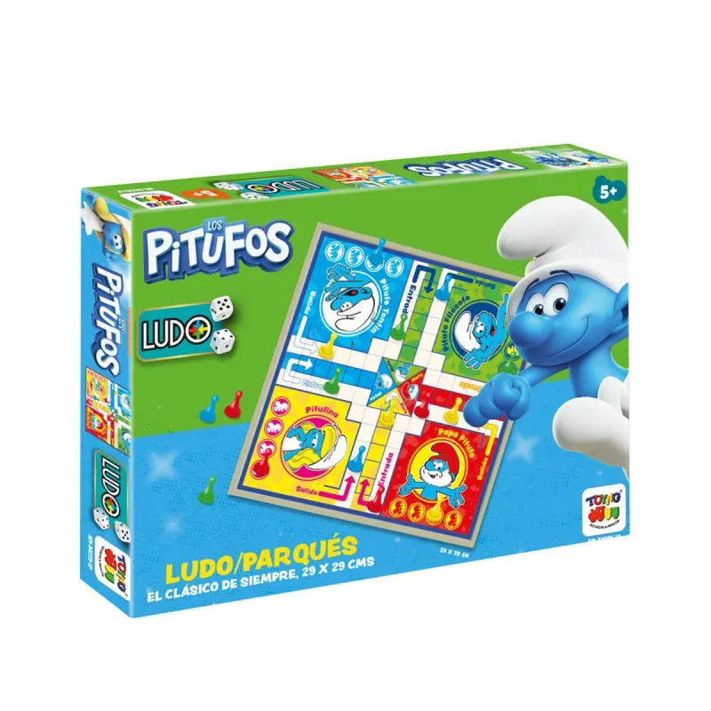 Ludo Los Pitufos — juego de mesa