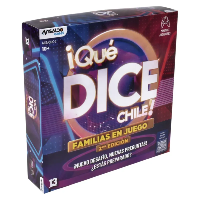 Qué Dice Chile: Familias en Juego (2a edición) — juego de mesa