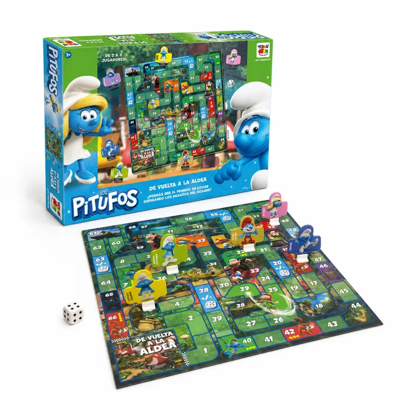 Vuelta a la Aldea (Los Pitufos) — juego de mesa